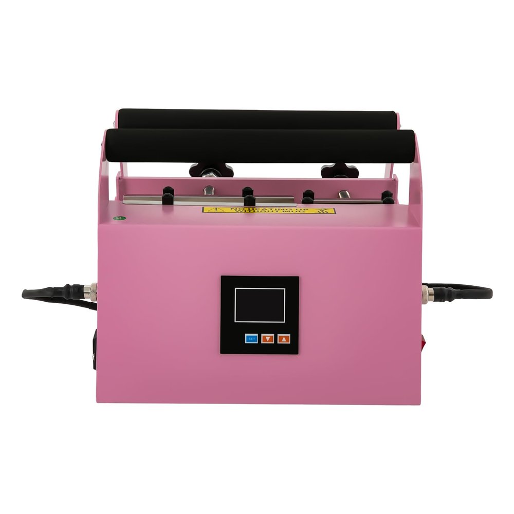 110 V Car Cup Mug Press Machine, 40 OZ Tumbler Heat Press Machine, Car Cup Mug Heat Press, 40 OZ Sublimation Tumbler with Enlarged Handle and Double Cup Mats (Pink)