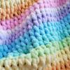 Chunky Chenille Yarn for Crocheting,Royal Blue Fluffy Velvet Plush Thick Soft Chunky Chenille Baby Blanket Yarn for Crocheting Knitting Beginners 3 * 100g(Royal Blue) view 3