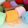 Chunky Chenille Yarn for Crocheting,Royal Blue Fluffy Velvet Plush Thick Soft Chunky Chenille Baby Blanket Yarn for Crocheting Knitting Beginners 3 * 100g(Royal Blue) view 4