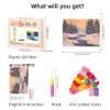 DIY Latch Hook Kit Rug for Adults Natural Landscape Snow Forest River Pre-Printed Handmade Carpet Crochet Yarn Craft Hook and Latch Door Mat Tapestry Home Floor Decor 52x38cm-2 view 2