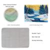 DIY Latch Hook Kit Rug for Adults Natural Landscape Snow Forest River Pre-Printed Handmade Carpet Crochet Yarn Craft Hook and Latch Door Mat Tapestry Home Floor Decor 52x38cm-2 view 3