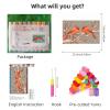 Red Cardinal on Snow Berry Tree Latch Hook Rug Kit for Adults Pre-Printed Handmade Carpet Crochet Yarn Craft DIY Hook and Latch Door Mat Tapestry Home Floor Decoration 60x40cm(8) view 2