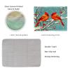 Red Cardinal on Snow Berry Tree Latch Hook Rug Kit for Adults Pre-Printed Handmade Carpet Crochet Yarn Craft DIY Hook and Latch Door Mat Tapestry Home Floor Decoration 60x40cm(8) view 3