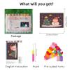 Latch Hook Rug Kit for Adults Merry Christmas Winter Snowman Pre-Printed Handmade Carpet Crochet Yarn Craft DIY Hook and Latch Door Mat Tapestry Home Floor Decoration 60x40cm(12) view 2