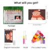 Latch Hook Rug Kit for Adults Merry Christmas Winter Snowman Pre-Printed Handmade Carpet Crochet Yarn Craft DIY Hook and Latch Door Mat Tapestry Home Floor Decoration 60x40cm(29) view 2