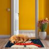 Latch Hook Rug Kit for Adults Merry Christmas Winter Snowman Pre-Printed Handmade Carpet Crochet Yarn Craft DIY Hook and Latch Door Mat Tapestry Home Floor Decoration 60x40cm(29) view 4