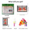 Cardinal Bird Window Snow Latch Hook Rug Kit for Adults Pre-Printed Handmade Carpet Crochet Yarn Craft DIY Hook and Latch Door Mat Tapestry Home Floor Decoration 60x40cm(2) view 2