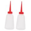 BELLIFFY 2pcs Precision Tip Oil Dispenser Bottles Lightweight Plastic Squeeze Oil Jugs for Sewing Machines and Crafting Red for Accurate Application Capacity view 1