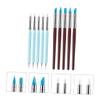 COHEALI 10pcs Clay Sculpting Tools Pottery Clay Carving Tools for DIY Sculpture Carving Pottery Shaping Pen Modeling Brush view 3