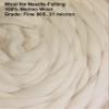 Morezmore HR125-500 Merino Wool Roving for Needle Felting 500g Off White view 3