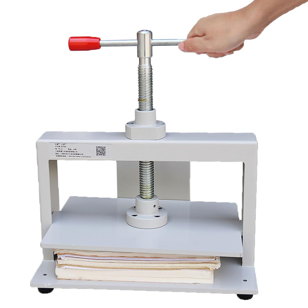 Dfdieratve A5/A4/A3 Manual Paper Press, Papers Flatting Machine Flattening Papermaking Machine for Finishing and Flattening of Financial Files Express Orders Stamps Paper Currency,A3
