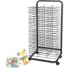 Art Drying Rack For Classroom - Mobile Metal Art Storage Rack, Classrooms Foldable Oil Painting Air Drying Rack, Sturdy Metal Art Rack, With 360-degree Universal Wheels Art Drying Rack(20-layer) view 1