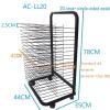 Art Drying Rack For Classroom - Mobile Metal Art Storage Rack, Classrooms Foldable Oil Painting Air Drying Rack, Sturdy Metal Art Rack, With 360-degree Universal Wheels Art Drying Rack(20-layer) view 2