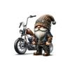 Biker Gnome Decal Sticker for Drink Tumblers, Adorable Funny Laptop Decals, Binders, Phones and so Much More! view 1