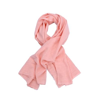 TOPPERFUN Elegant Pink Wrap Fabric Pure Cotton Crepe for Sewing Blouses Trousers