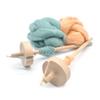 DIIOOMIEEU Wood Drop Spindle Top Hand Tool Craft Sewing Accessories view 2