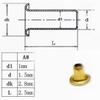 Morezmore M00890-A 50pc Mini Grommets Eyelets Brass 1.5mm 1:6 1:12 Scale view 2
