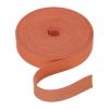 Rebower Flat Leather Cord,197 Inch 20mm Leather String PU Faux Leather Strips Strap,[for Jewelry Making DIY Craft Projects Belts Keychains Accessories]-5m/Orange view 1