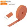 Rebower Flat Leather Cord,197 Inch 20mm Leather String PU Faux Leather Strips Strap,[for Jewelry Making DIY Craft Projects Belts Keychains Accessories]-5m/Orange view 2