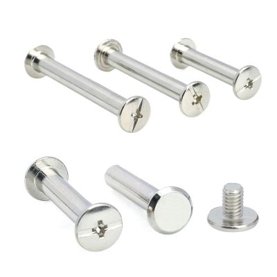 JYABSLNAJ Leather Rivets 5pcs 304 Stainless Steel Bag Belt Photo Scrapbook Album Book Post Binding Screw Screw Nail Rivet Bolt(M5 5x24mm)