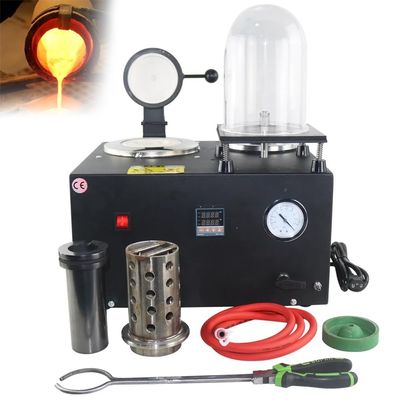 YXCUSAM Cast Vacuum Melting Machine, Digital Display Gold Melting Furnace,Casting Refining Precious Metals Gold Silver Tin Aluminum (2kg)