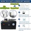 YXCUSAM Cast Vacuum Melting Machine, Digital Display Gold Melting Furnace,Casting Refining Precious Metals Gold Silver Tin Aluminum (2kg) view 4