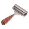 Leather Roller, High Hardness Wear Resistant Leather Press Edge Roller, Wooden Handle Leather Rolling Craft Roller, Leather Craft Platen Tools, Leather Edge Creaser view 1