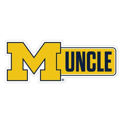 Michigan Wolverines Proud Uncle Decorative Decal Officially Licensed Collegiate Product 3-Inches Wide