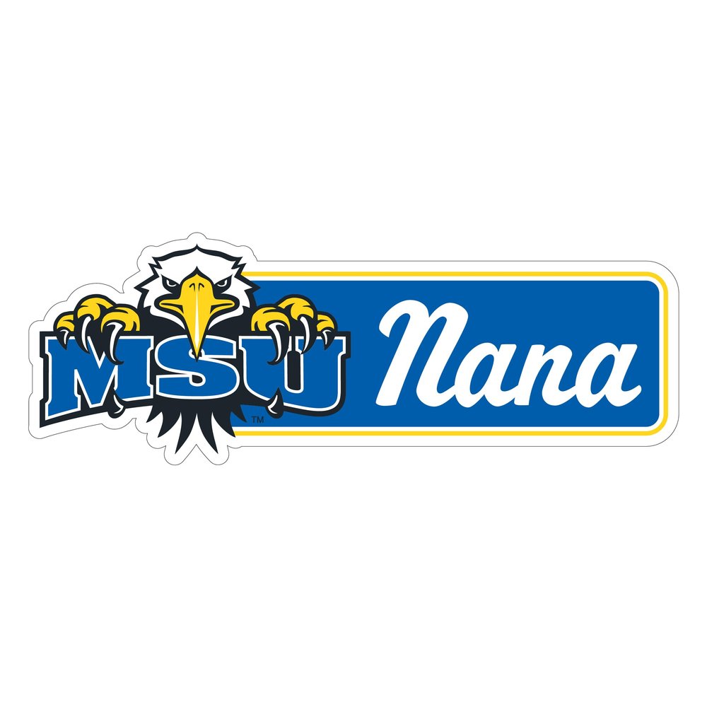 Morehead State University Proud Nana Decorative Decal Officially Licensed Collegiate Product 6-Inches Wide