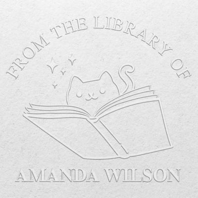 Custom Library Embosser Stamp (Insert Only) - EMB057 - Perfect for Customizing Books, Ex Libris, Personalized Journals and More.