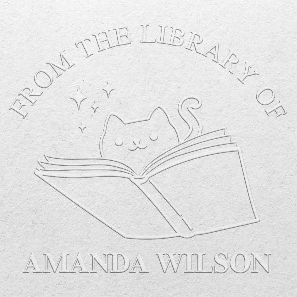 Custom Library Embosser Stamp (Insert Only) - EMB057 - Perfect for Customizing Books, Ex Libris, Personalized Journals and More.