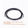 PLAFOPE 100pcs 2.0mm Black Waxed Necklace Cord Bulk Stretchable Bead Chain for Jewelry Making view 2