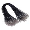 PLAFOPE 100pcs 2.0mm Black Waxed Necklace Cord Bulk Stretchable Bead Chain for Jewelry Making view 4