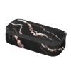 BGSHJVF Black Rose Gold Marble Print High Capacity Pencil Case Oxford Cloth,Pencil,Pen Organizer,Multiple Compartments Stylish Design view 2