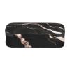 BGSHJVF Black Rose Gold Marble Print High Capacity Pencil Case Oxford Cloth,Pencil,Pen Organizer,Multiple Compartments Stylish Design view 3