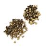 100 Pack 8 X 8mm Iron Double Cap Rivets for DIY Leather Crafts, Repairs and Decorations (Bronze) view 1