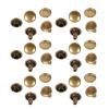 100 Pack 8 X 8mm Iron Double Cap Rivets for DIY Leather Crafts, Repairs and Decorations (Bronze) view 3