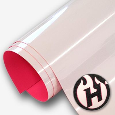 HTV4U BoldFlex Heat Transfer Vinyl (White with Neon Pink, 20" x 1 Yard) - 700 Micron Thick Bold Dimension with Flair to Craft, Heat Press, Transfer, Iron on Vinyl for Shirts and Garments