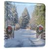 Christmas Snow Road Photo Album Large Picture Albums Photo Book Scrapbook Leather Cover for 4x6 6x8 Photos Wedding Family Photo Album for Memories Vacation Anniversary Travel view 1