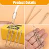 Runsgo DIY Rope Threader Clip,2024 New Sewing Clips Drawstring Threader Tool Set,for Drawstring Replacement for Hoodies, Shorts, Pants (B*4) view 3