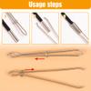 Runsgo DIY Rope Threader Clip,2024 New Sewing Clips Drawstring Threader Tool Set,for Drawstring Replacement for Hoodies, Shorts, Pants (B*4) view 4