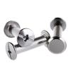 JYABSLNAJ Leather Rivets 5Pcs M5 Butt Lock Rivet Screw 304 Stainless Steel Flat Head Rivet Book to Lock Cross Screw Album Butt Screw Nut Set-M5(10MM) view 4