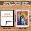 SKRYUIE 16x20 Inch Diamond Art Kits for Adults Frames - Magnetic Self-Adhesive, 6-Pack (Black) - Perfect for 14x18 Inch Artwork Paint by Numbers - Suitabble Frames Painting for Wall Window Door view 2