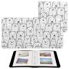 KJIZMO Cute Bears Photo Album for Family Wedding Picture Anniversary 3-Ring DIY Picture Book Leather Cover Photo Album Self-Stick Scrapbook view 2