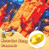 QACEYID Cute Cardinal Diamond Painting Kits for Adults, Merry Chrismas 5D DIY Diamond Art Kits Full Drill Diamond for Gift Wall Decor Gem Arts New Year and Valentine's Day Gifts 12x16inch view 4