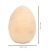 10Pcs Wooden Eggs,Unfinished Unpainted Wooden Eggs,Wooden Easter Egg Dyeable Hand Painted Lightweight Craft Eggs,Easter Craft Eggs for Easter Decorate for Family Decoration view 2