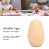 10Pcs Wooden Eggs,Unfinished Unpainted Wooden Eggs,Wooden Easter Egg Dyeable Hand Painted Lightweight Craft Eggs,Easter Craft Eggs for Easter Decorate for Family Decoration view 3
