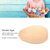 10Pcs Wooden Eggs,Unfinished Unpainted Wooden Eggs,Wooden Easter Egg Dyeable Hand Painted Lightweight Craft Eggs,Easter Craft Eggs for Easter Decorate for Family Decoration view 4