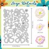 DELORIGIN Camellia-Flower Cutting Dies Layering Petals Dies Cut Metal Die Cuts Embossing Stencils Template Dies for Card Making Decoration DIY Scrapbooking Photo Album Paper Crafts Wedding Invitation view 2