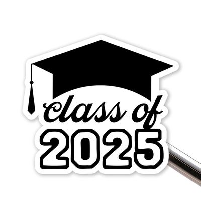 120 Pcs Class of 2025 Custom Shaped Stickers - Class of 2025 Gift Stickers, Cute & Fun School Seals for Graduation Party Decorations